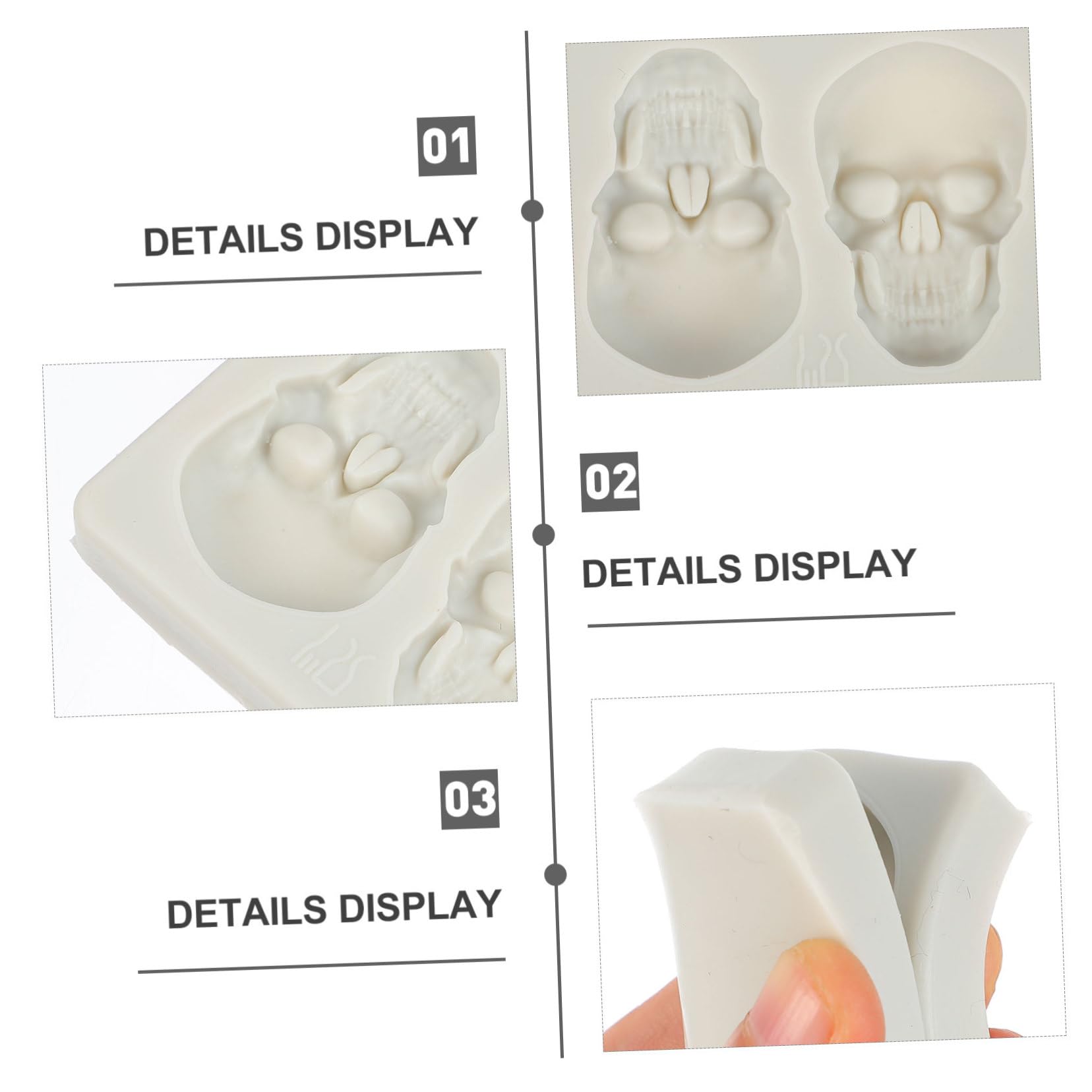 MAGICLULU 8 Sätze 8 Sets Formwürfel Maschine Essbare Bonbonformen Hartbonbonformen Formen Zum Dekorieren Von Keksen Mini Torten Desserts Schokoriegelformen 2 Stück * 8