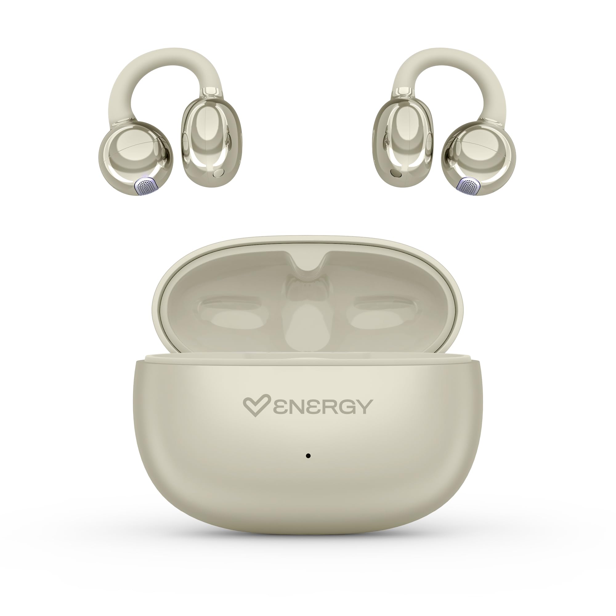 Energy Sistem ChicPods Premium Dźwiękoszczelne słuchawki Bluetooth Open Sound 23H Bateria ENC Słuchawki z redukcją szumów IPX4 Wodoodporne słuchawki True Wireless Champagne