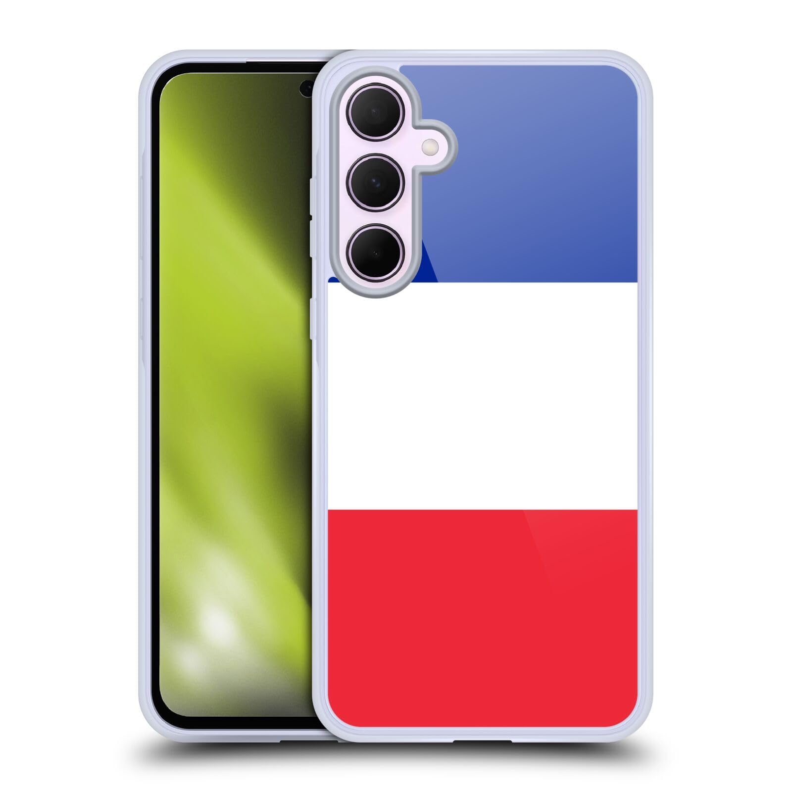 Head Case Designs France French français Country Flags Soft Gel Case [Military Grade Protection] Compatible with Samsung Galaxy A35 5G