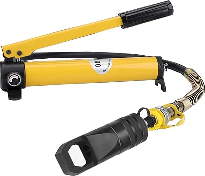 Split Type Nut Splitter Tool, 5T/10T Hydraulic Nut Splitter Cracker with Manual Hydraulic Pump, for Construction Site and Shipbuilding Industry,5T