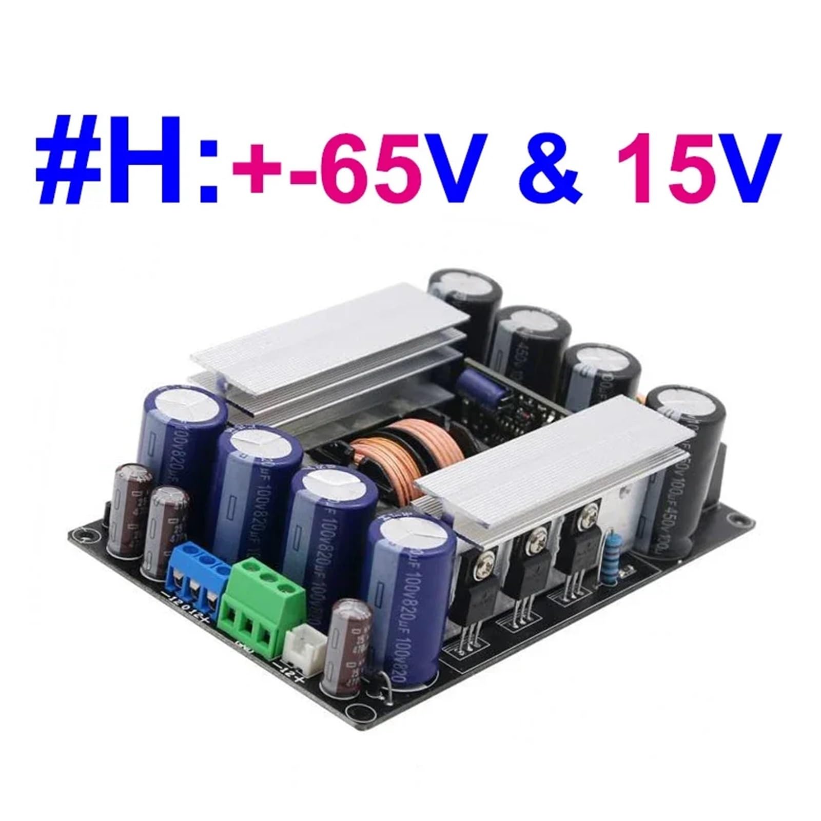 zasilacz impulsowy, 1000W LLC 5-kierunkowy zasilacz impulsowy do cyfrowego wzmacniacza moduł zasilania podwójny DC 30/40/50/60/70V(Dual 65V)