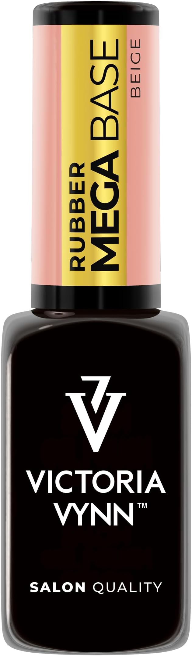 Rubber Mega Base Beige 8 ml โ Self-Levelling Soak-Off UV/LED Gel Polish Base Coat