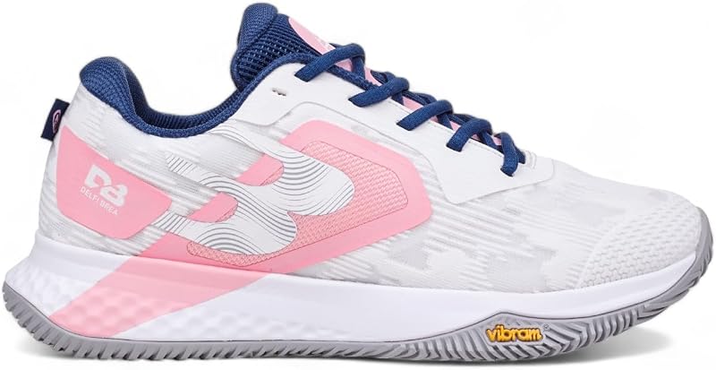 Padel Shoes Women Vertex W 25V – Premium Zapatos de Padel w/Enhanced Sole, Hybrid 360° Traction, Breathable Mesh, Reinforced Toe, Cushioned Heel & Lateral Support – Lightweight, Durable & Stable