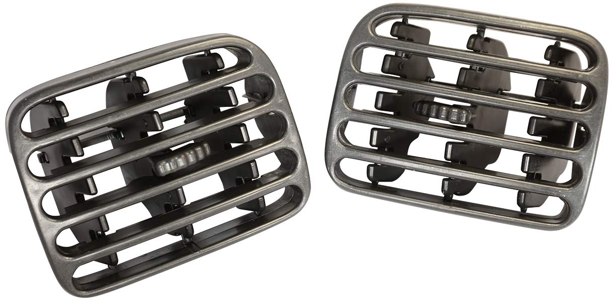 Twowinds - Griglia di Ventilazione 7702258280 Compatibile con Renault Clio 2 (1998-2001) Thalia (2001-2006) - Sinistra e Destra - 7702258279 - Bocchette Cruscotto - Aria Condizionata - Nero (2 pezzi)