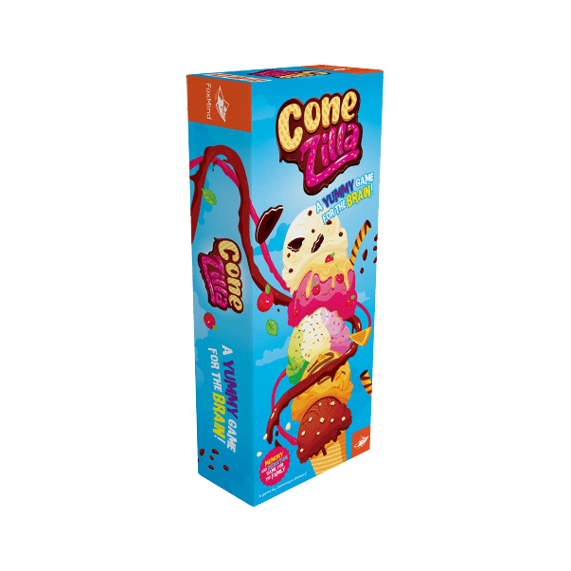 FoxmindGames: ConeZILLA, Ice Cream Memory Card Game, Fun Educational Game for Kids, Family, and Friends, First Player to 10 Scoops Wins, for Ages 6 and Up