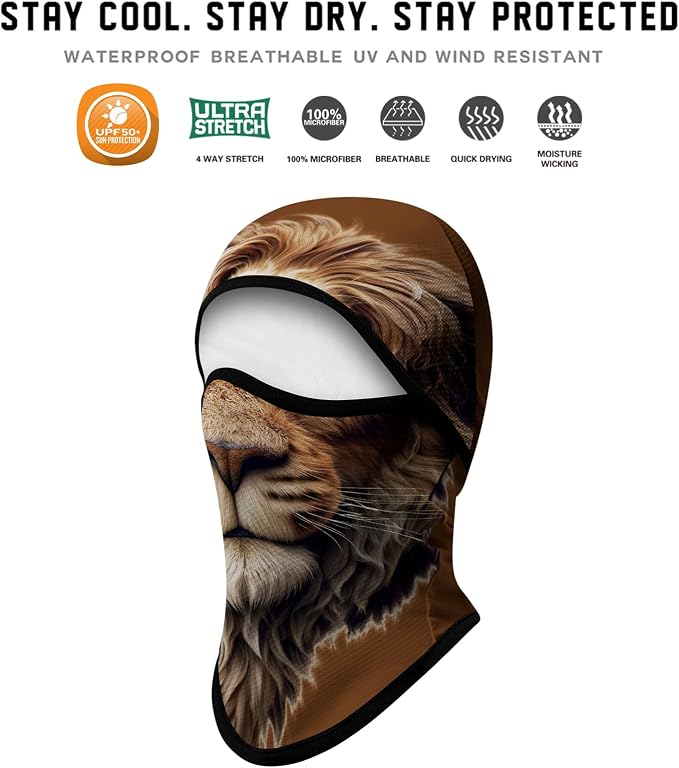 Balaclava para cara hombre y mujer para protección solar miniatura 4