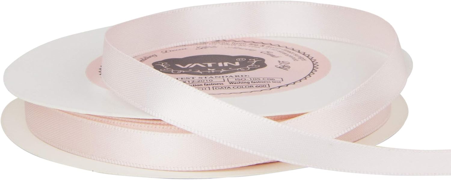 VATIN 10mm Double Faced Sideshow Rose Polyester Satin Ribbon - Image 4