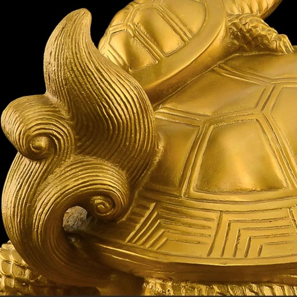 LAPADULA Wystrój domu statuetka biuro miedź smok żółw para salon ganek mosiądz pieniądze smok żółw matka i dziecko ozdoby figurki stołowe