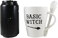 Vista 8 de Ebros Gift Wicca Gothic Alchemy Witchcraft Divinity - Juego de taza y cuchara de porcelana con mango integrado de soporte de cuchara de 9 onzas