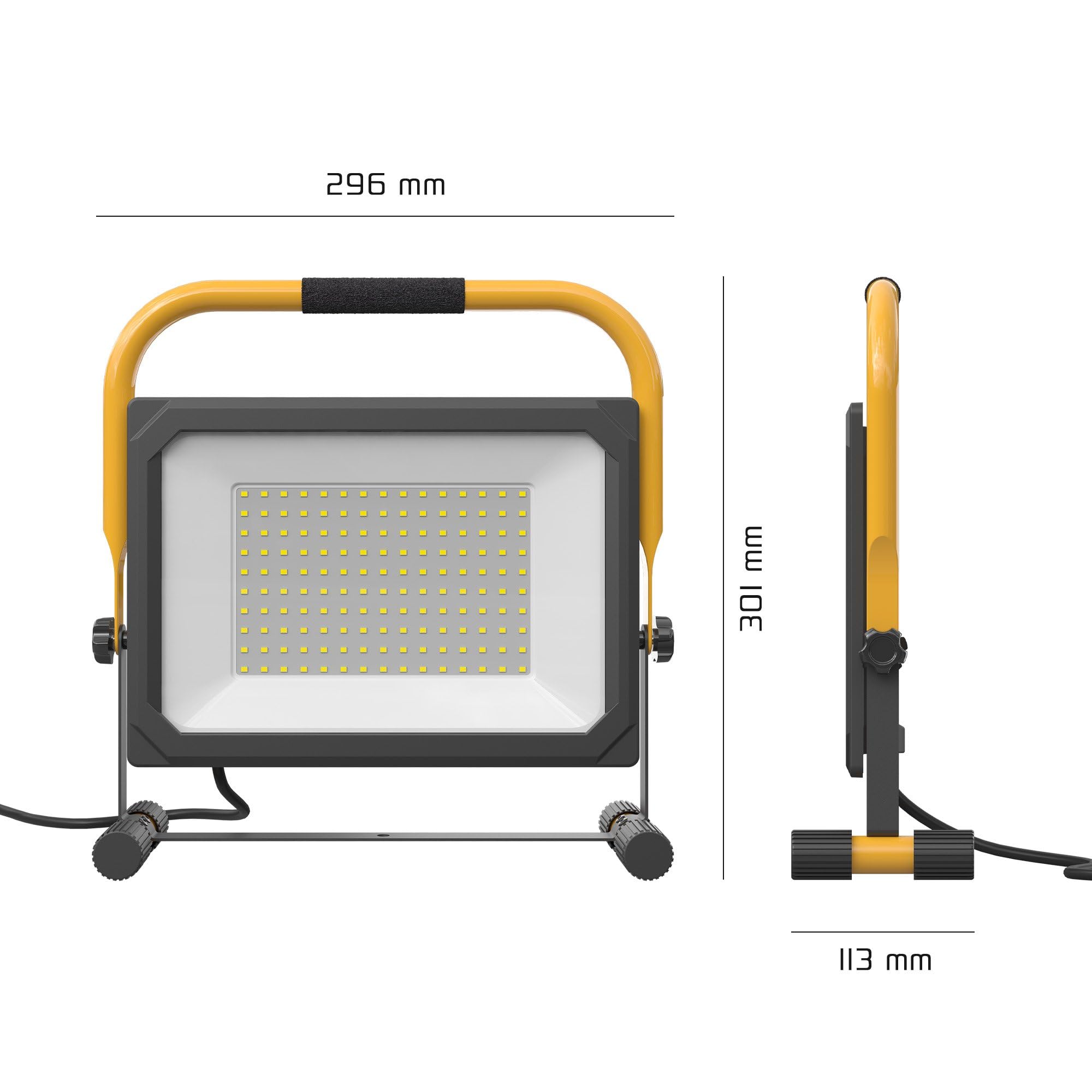Ledvion LED Baustrahler 100W wasserdicht IP65 6500K 11000lm