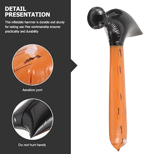Miniatura 7 de 2 juguetes inflables de martillo, divertidos recuerdos de fiesta para niños, juego de piscina y bañera, decoraciones de mazo de neón para cumpleaños