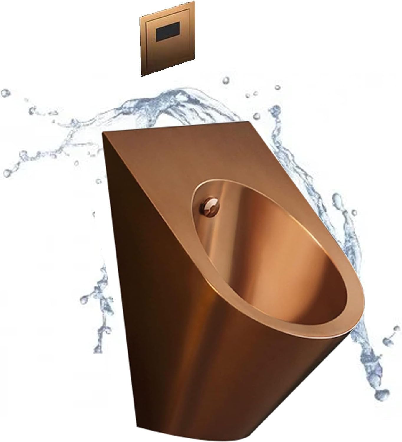 iumLeap Washout Urinal for Men,Public Toilet Urinal,304 Stainless Steel Toilet,Small Vertical Toilet,Intelligent Sensor Flush Public Toilet,Wall Mounted Sensor Urinal (D)