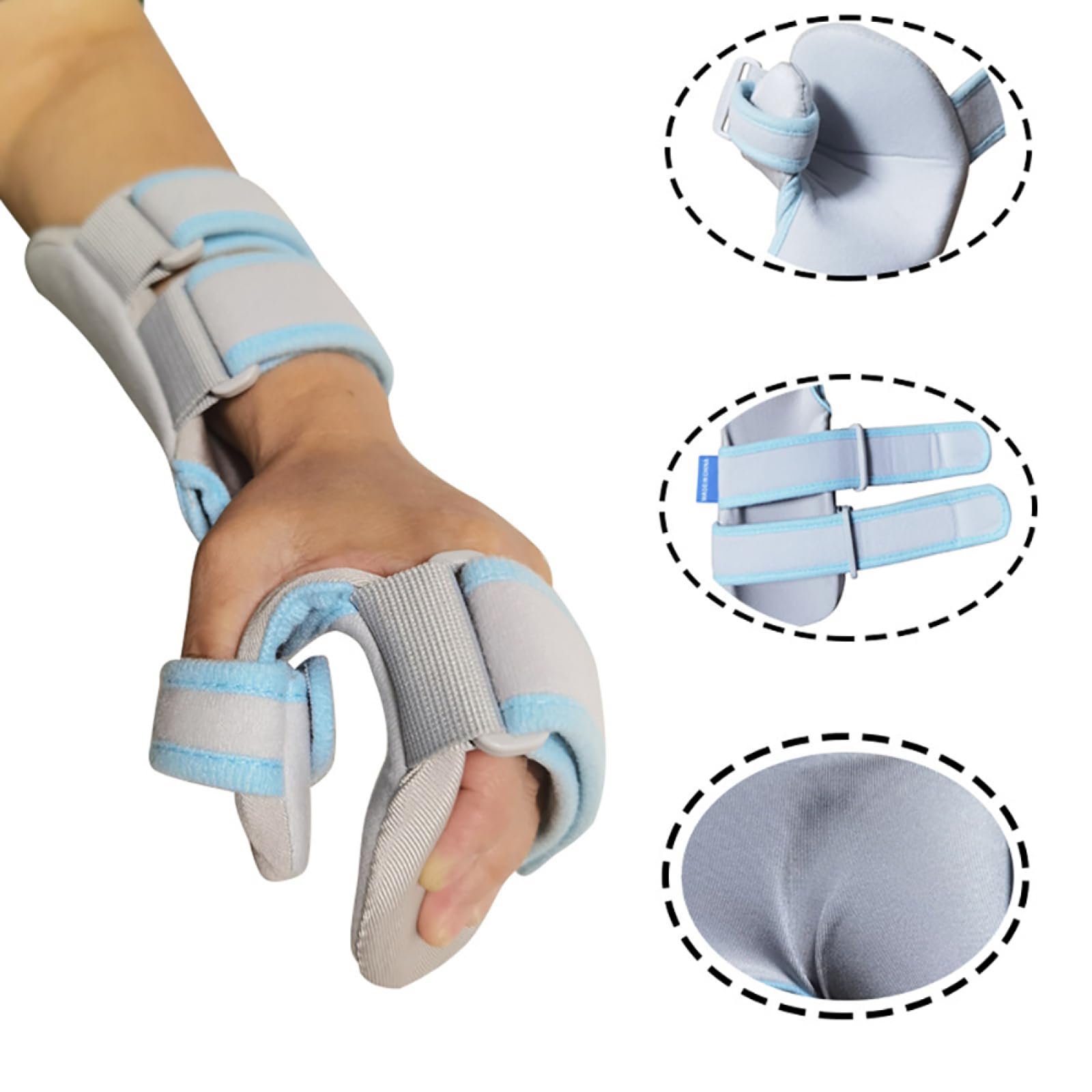 Férula De Descanso para Manos, Soporte De Mano para Dedo Metacarpiano, Soporte De Canalón Cubital, Protección De Brazo Izquierdo, Soporte De Apoyo para Soporte De Mano,Left,Medium