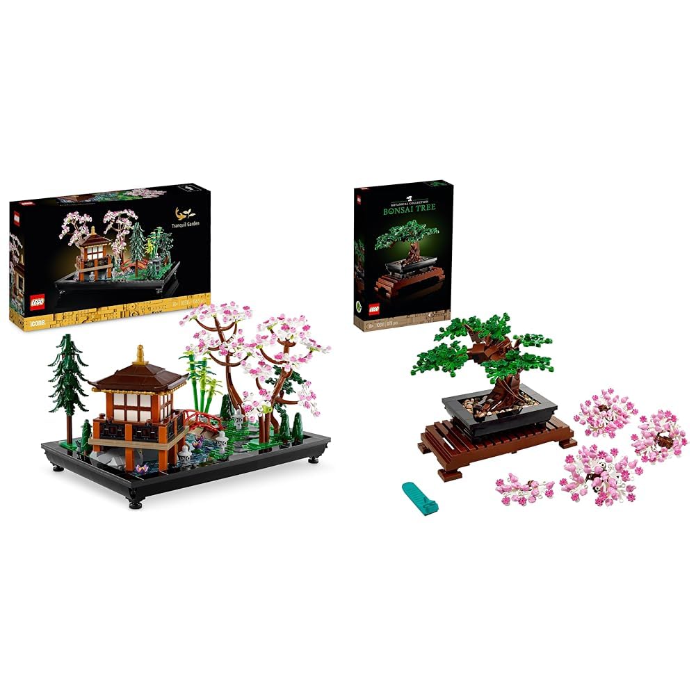 LEGO 10315 Icons Le Jardin Paisible, Kit de Jardinage Botanique