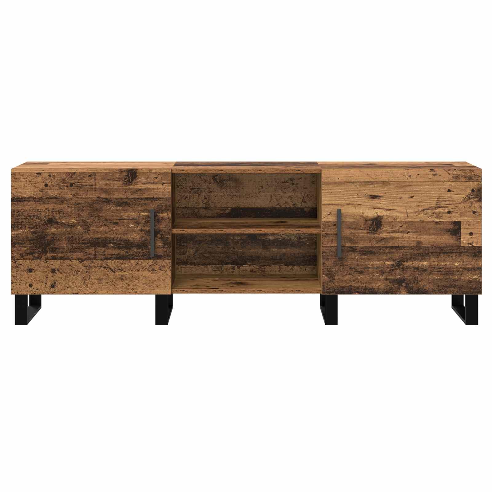 Mobile basso per TV, effetto legno anticato, 150 x 30 x 50 cm, in