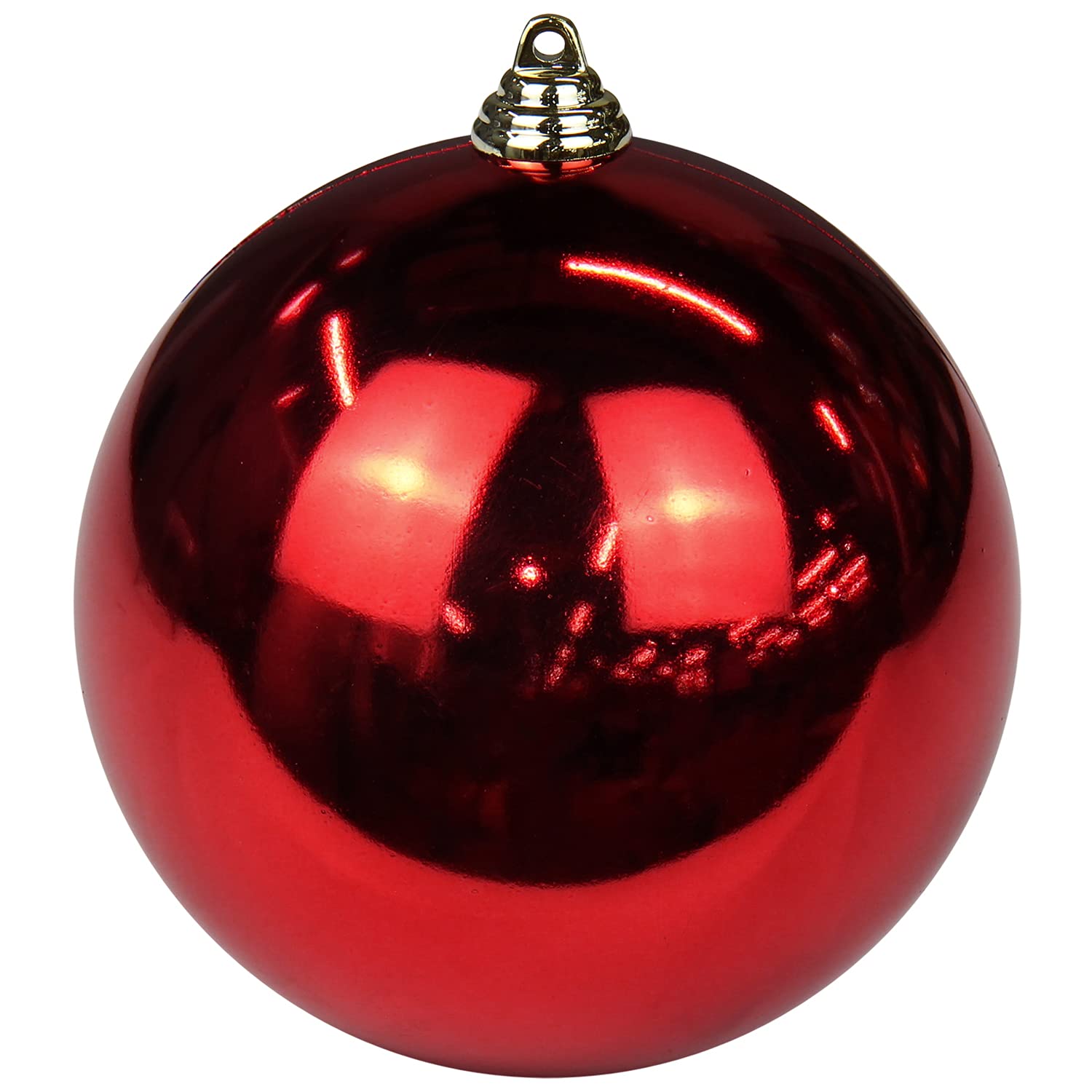Christmas Ornaments Balls 7.1" Large Christmas Decorations Xmas Tree Shatterproof Big Red Christmas Ball Ornaments with Hanging Loop for Wedding Holiday Halloween Party Indoor Outdoor Decor