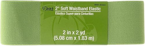Miniatura 1 de Dritz Notions - Cintura elástica suave de 2 pulgadas, color verde