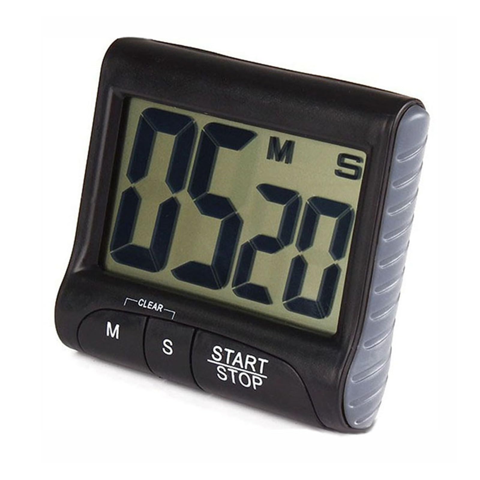 Kitchen Timer Digital Manual Countdown Alarm Clock Mechanical Shower Cooking Stopwatch Gadget Reliable Efficient(BLACK)