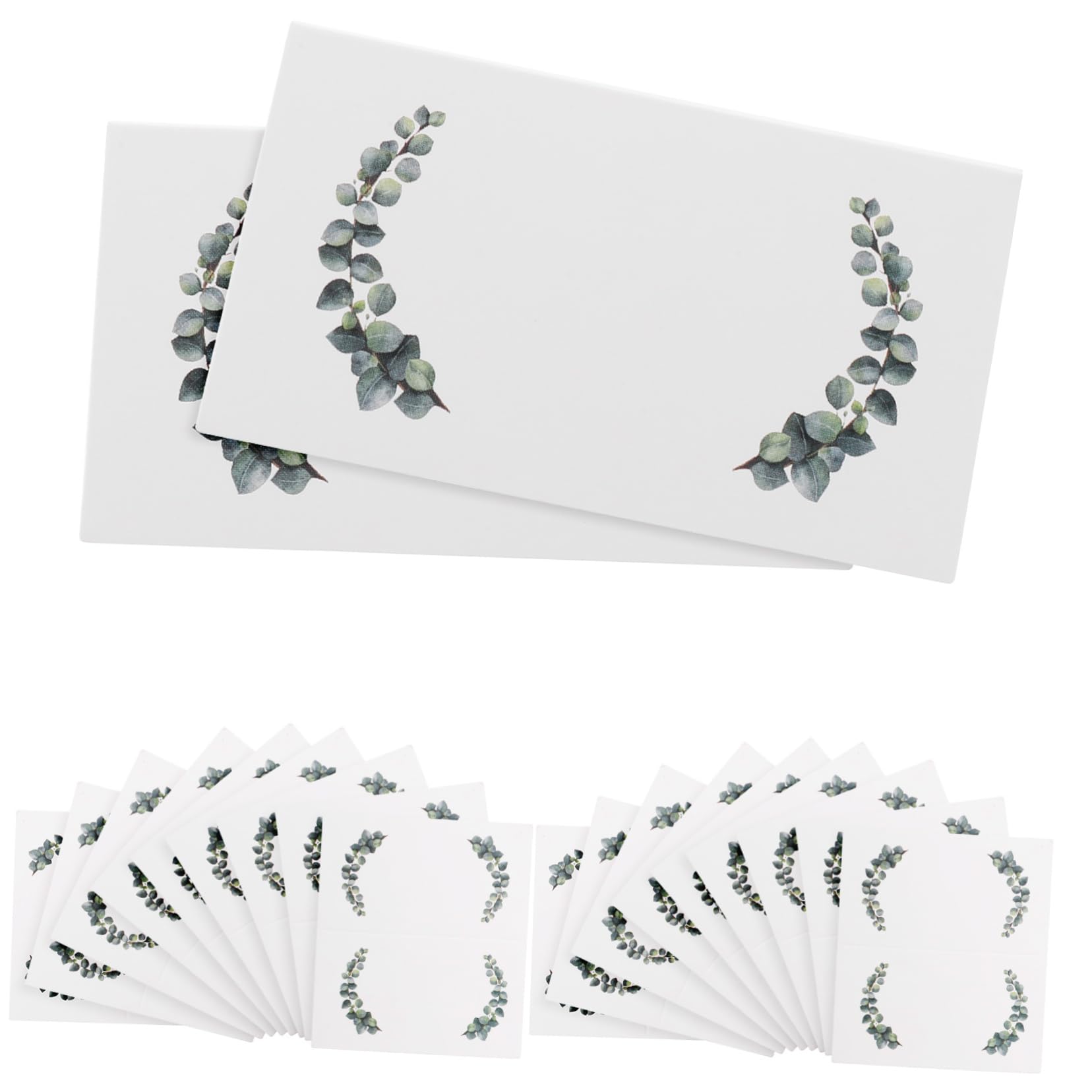 Zerodeko 3 Set Carte Segnaposto Per Matrimonio Con Design Foglia Per Feste E Cerimonie Accessorio Decorativo Per Facili Da Usare E Sicure 100 Pezzi*3
