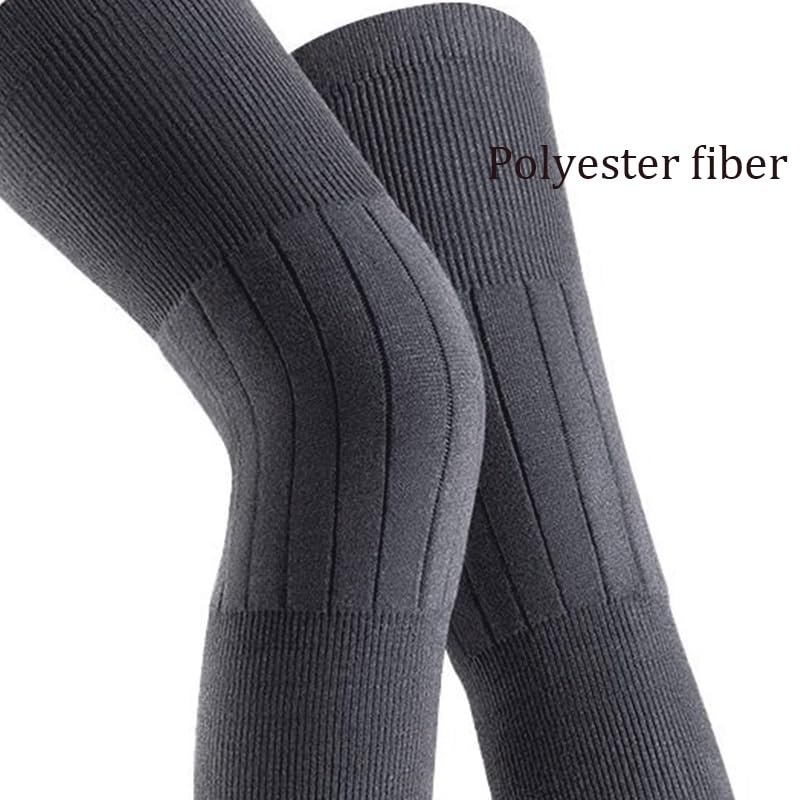 Warm Long leg Knee Pads in Winter Add Velvet Leg Guards for Anti Slip