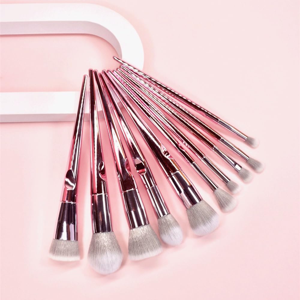 Set di pennelli for trucco da 10 pezzi Strumento for for for capelli morbidi, ombretto