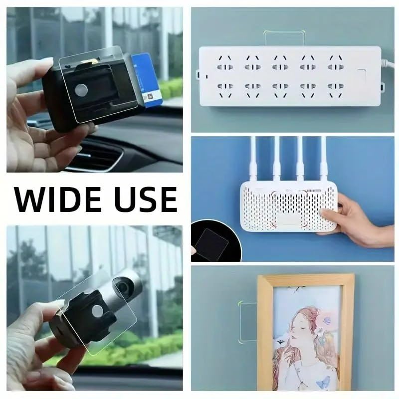 Image of 30 PCS Double Sided Tape, Sided Adhesive No Trace Sticker Pads Mounting Tape Super Strong Heavy Duty Washable Sticky