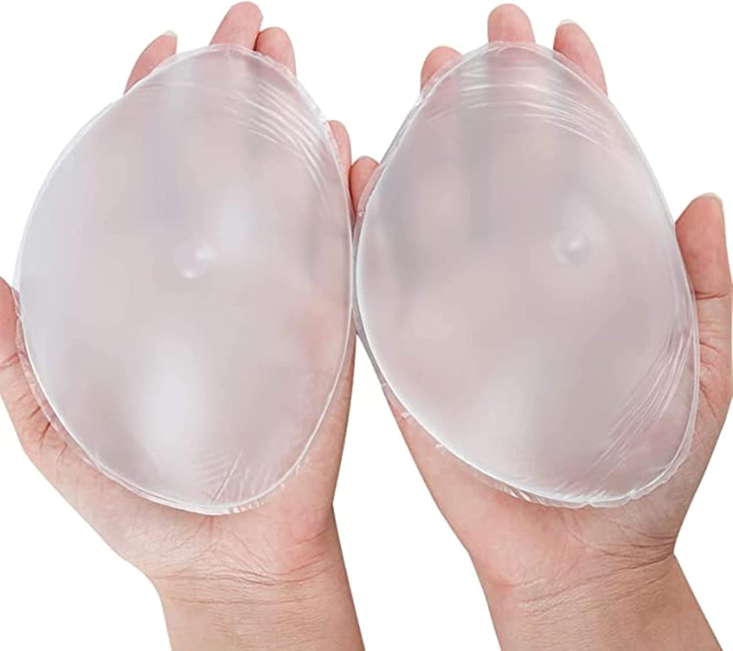 透明なシリコーンブラジャーインサート乳房エンハンサーパッドトライアングル型自己接着凹面偽のおっぱい乳房乳房切除crossdresse