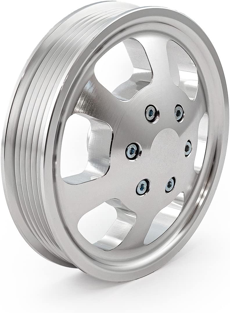 Speedmaster PCE240.1006 Compatible with Chevy GM Type 2 Aluminum Serpentine Power Steering Pulley