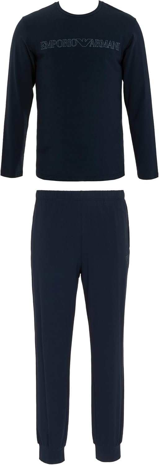 Emporio Armani Men's Mega Logo Jogger Pajama Set