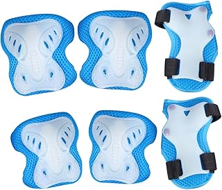 CLISPEED 6 Peças Joelheiras Para Crianças Joelheiras Joelheiras Para Crianças Joelheiras Para Esportes Crianças Brilho Labial Meninas Skate Suprimentos Para Patinação Infantil Protetores