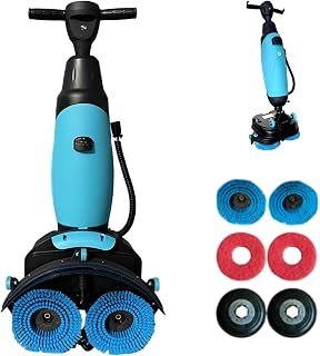 Industrie Scheuersaugmaschine Akku 50cm, Saugwischer | Professionelle Bodenreinigungsmaschine 50cm, 1500m²/h, gewerblicher Saugwischer mit Wechsel-Akku für Garagen(2 batteries)