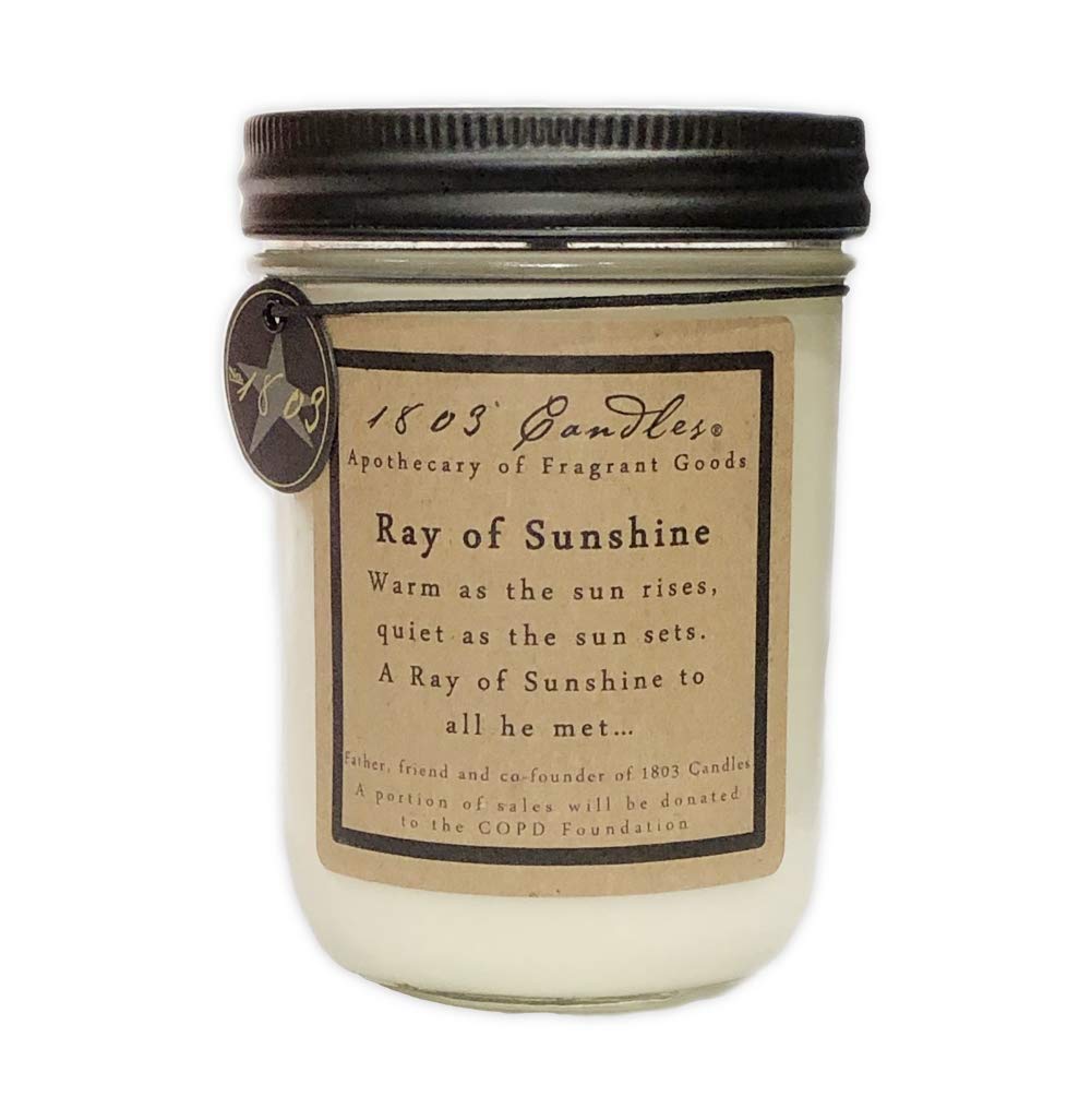 1803 Candles - 14 oz. Jar Soy Candles - (Ray of Sunshine)
