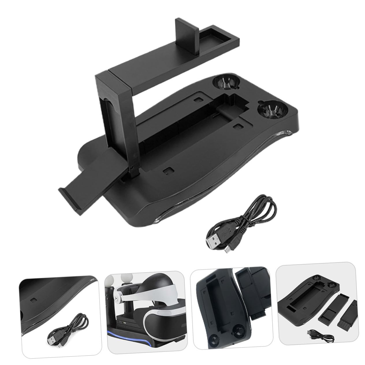 LABRIMP Soporte De Carga para Controlador De VR Estación De Carga para Gafas Virtual Soporte Vertical para Consola Controlador para Sala De