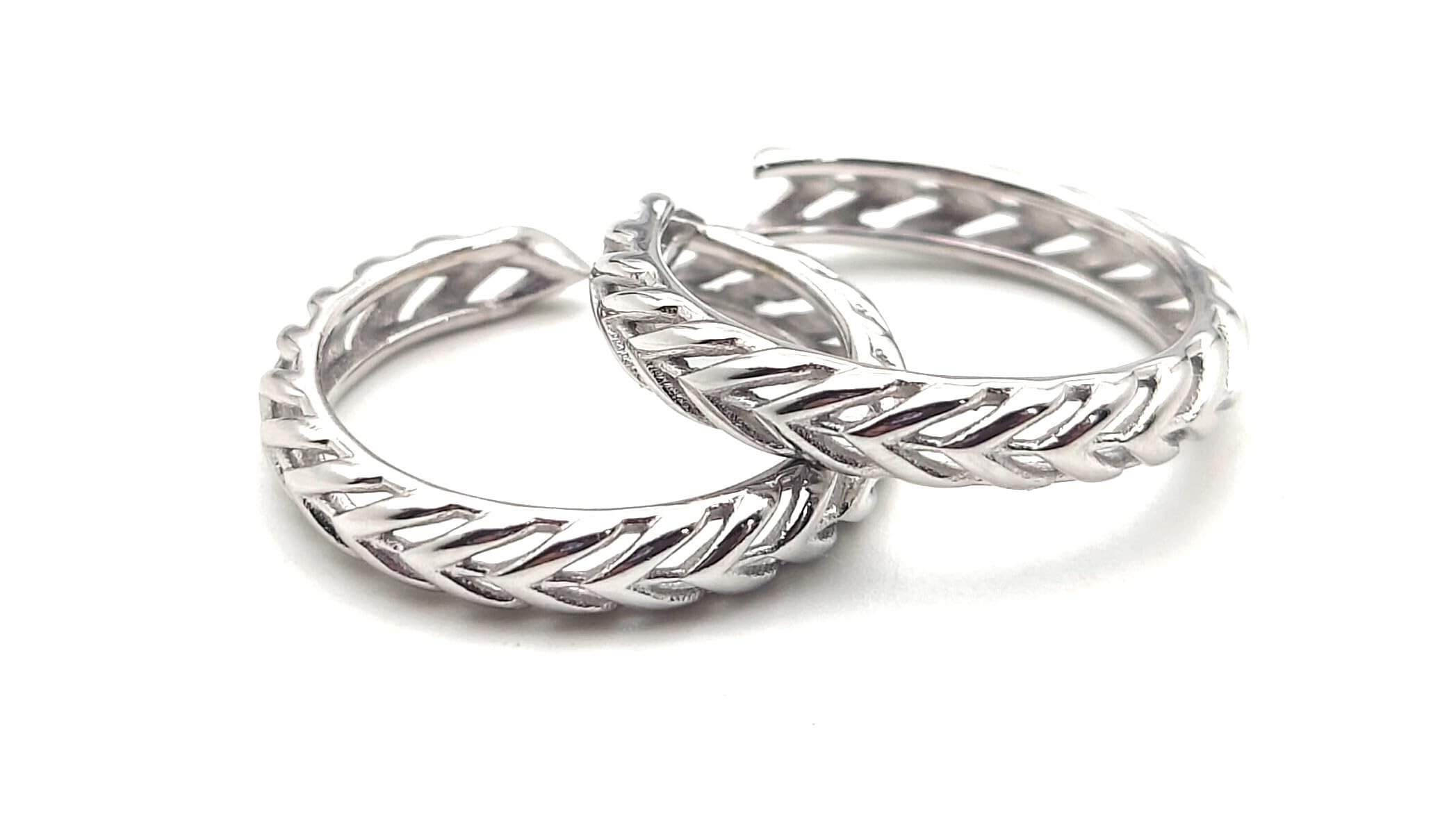 Pure 925 Silver Adjustable Arrow Toe Ring for Women & Girls-image-23