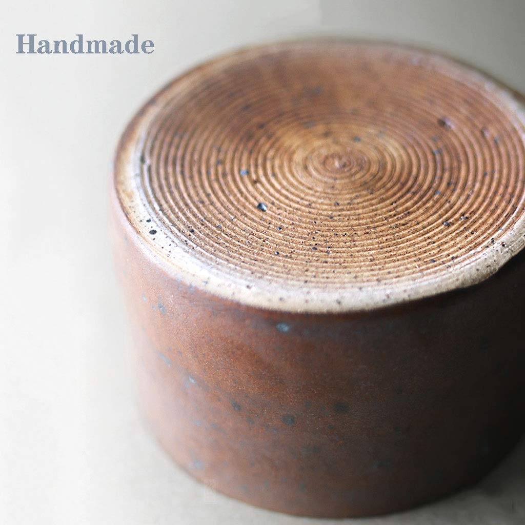 Filiżanka do espresso porcelanowa filiżanka do kawy zestaw naczyń z ręcznie wykonaną szorstką ceramiką kubek do espresso do prostej kawy (czarny)