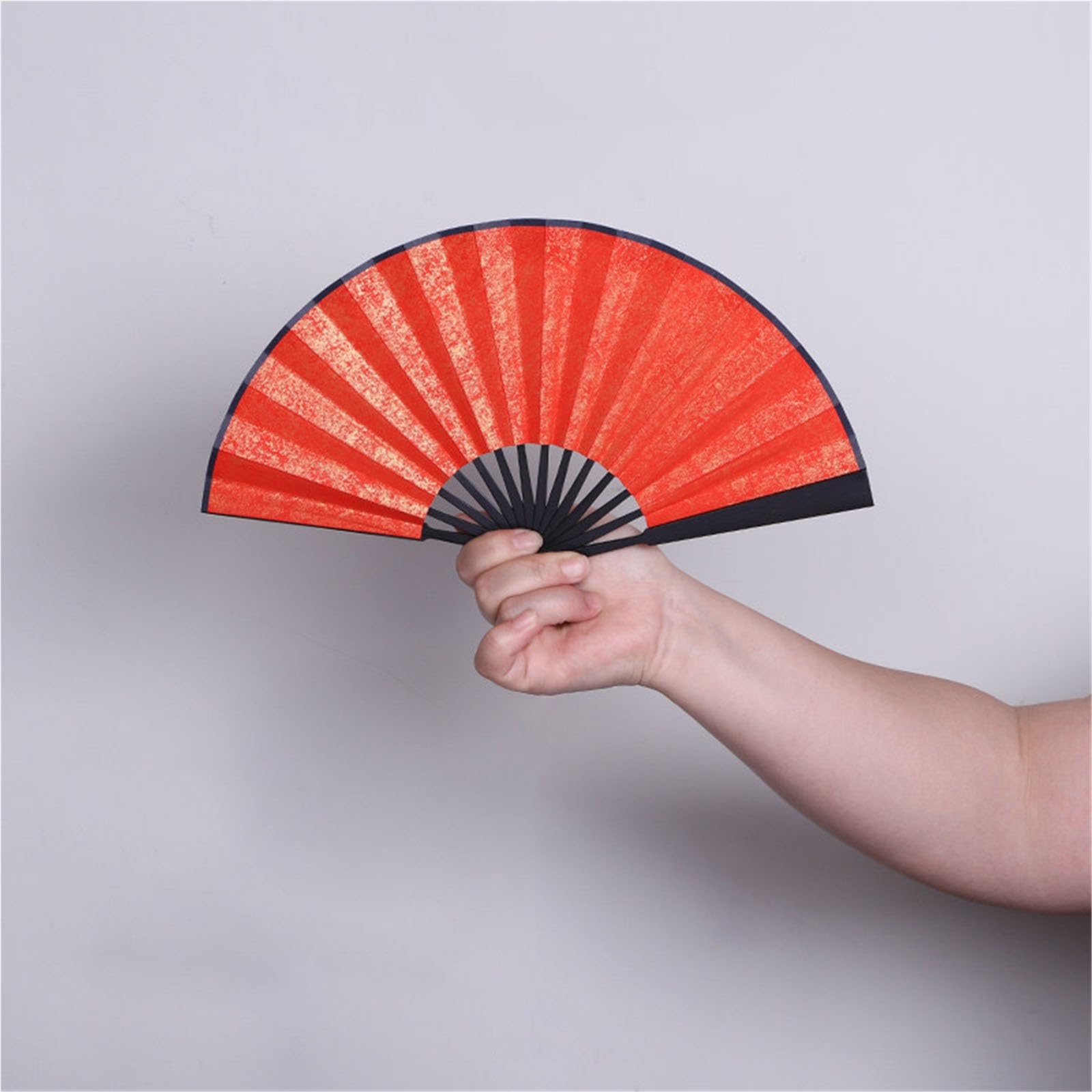 SXTYYH 5-6inch Mini Hand Fan Folding, Folding Fans for Line Dancing, Compact Portable Tassel, Hand-Painted Rice Paper, DIY Women Chinese Style Handheld Fan(Red,5in)