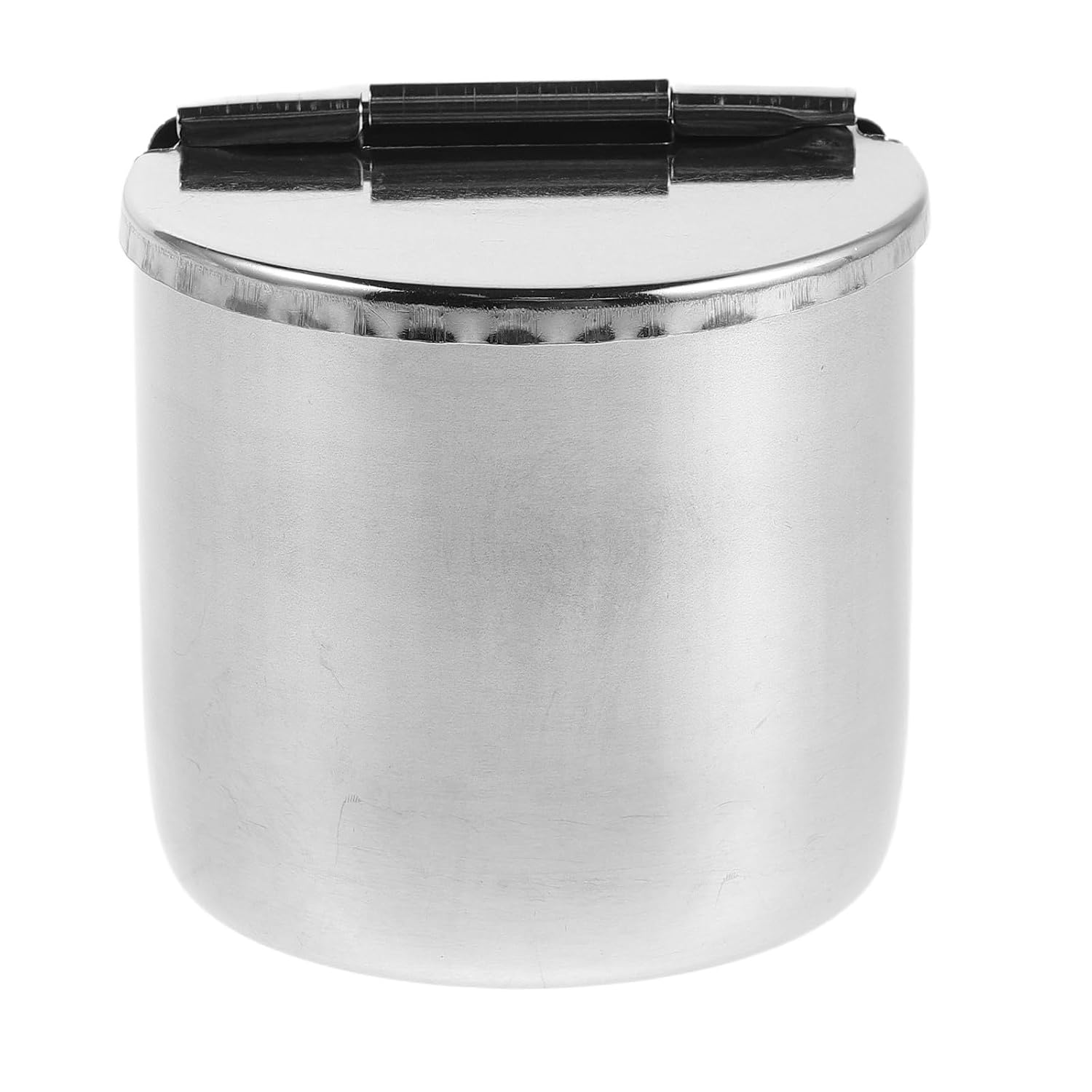 Nail Tool Box - Stainless Steel Metallic Drill Bits Sterilization Container with Lid - Manicure Tools Organizer Cup for Manicure Equipment