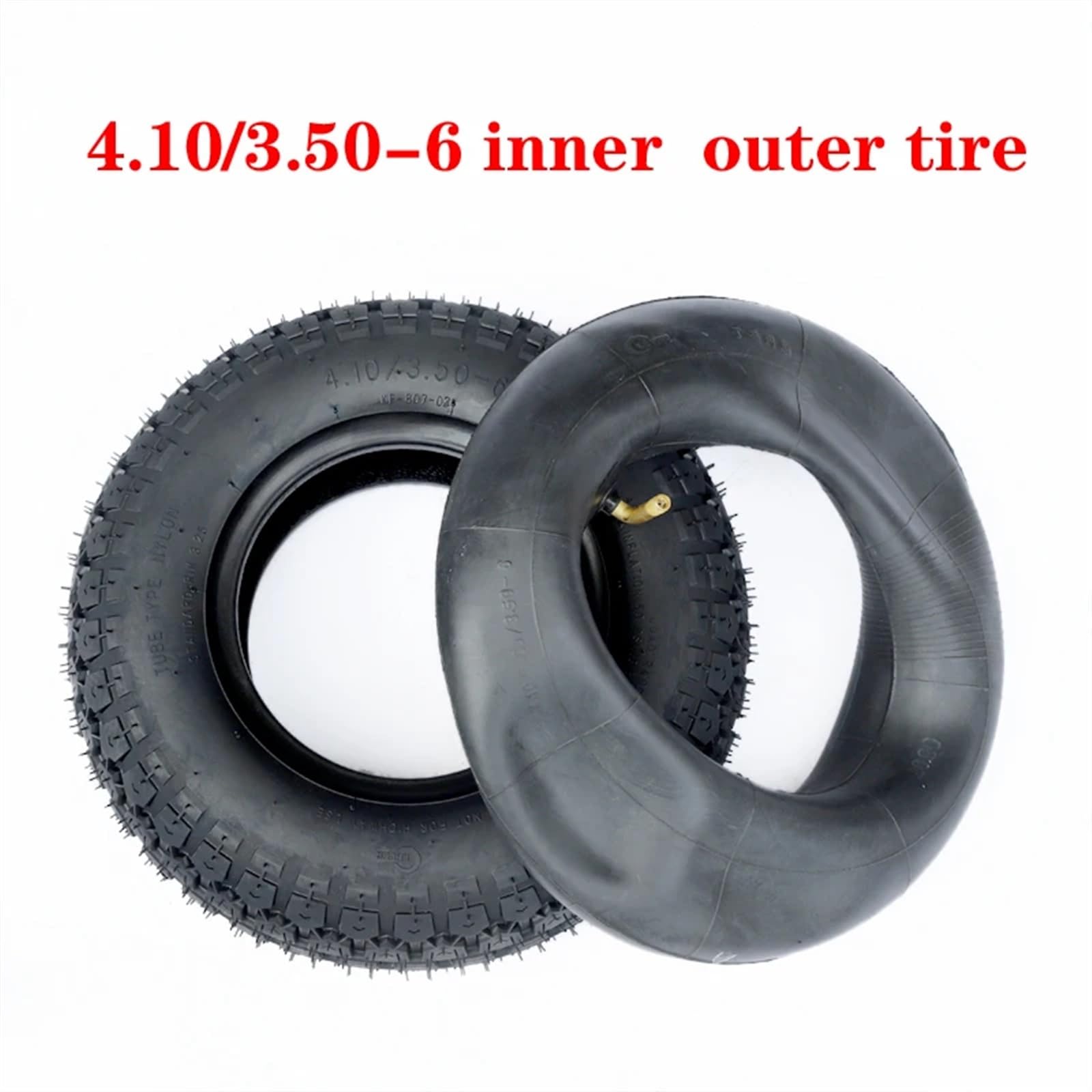 Ruota Monopattino Elettrico,Pneumatici Per Scooter Ruota Uso apto para triciclo scooter elettrico 4.10/3.50-6 Pneumatico pneumatici interni ed esterni(4.10-6 tire)