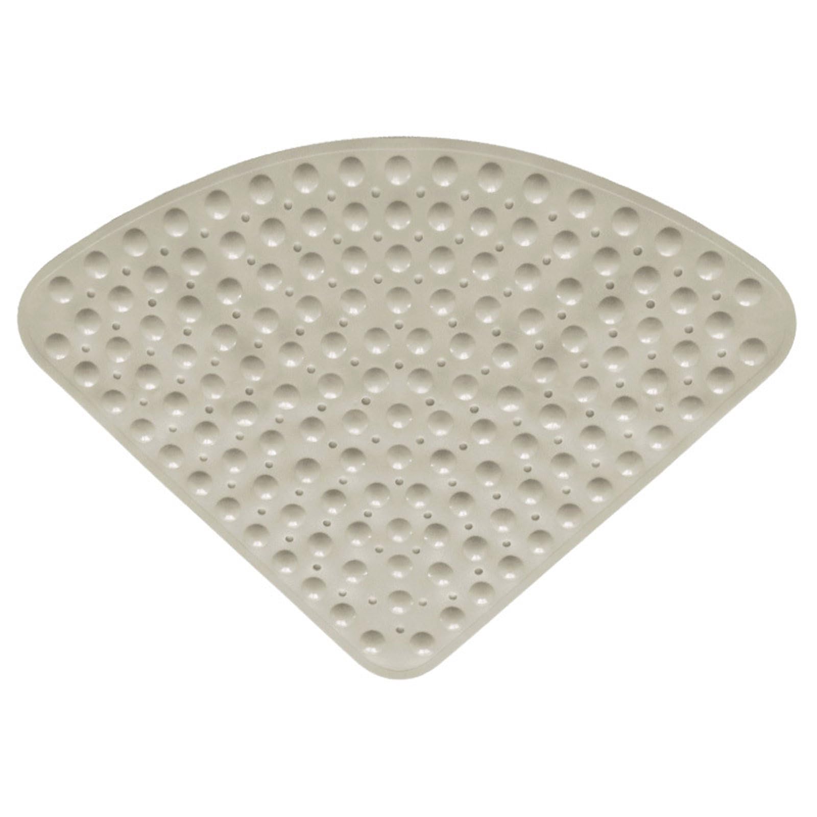 RobustWeg Quadrant Loofah Shower Mat With Drain,corner Shower Mat Bottom Of Shower,Anti-Slip Quadrant Bath Mat,Anti-Bacterial,Non Slip,massage,Quadrant Shape Shower Mats For Inside Shower.