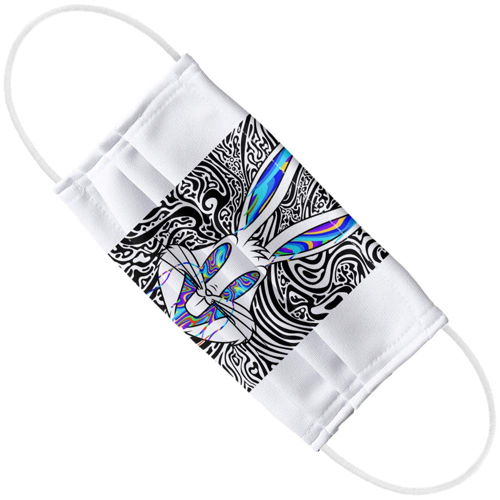 Popfunk Looney Tunes Wild Bugs 1-Ply Reusable Face Mask Covering with Adjustable Nose Wire, Unisex