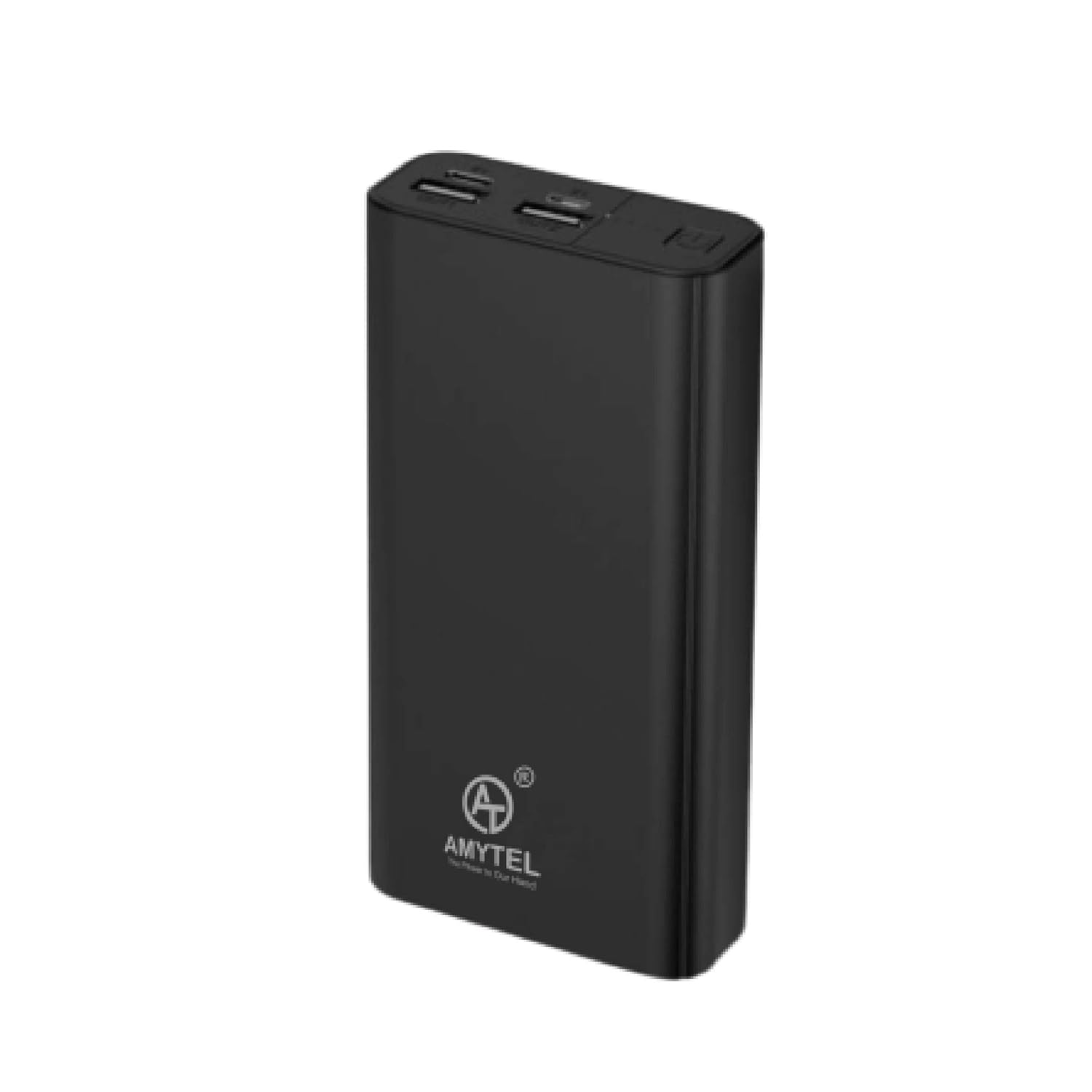 Amytel K2 20000mAH 2.1 Amp Fast Charging Lithium-Polymer Power Bank ((Supports 14W Fast Charging) – (Black)