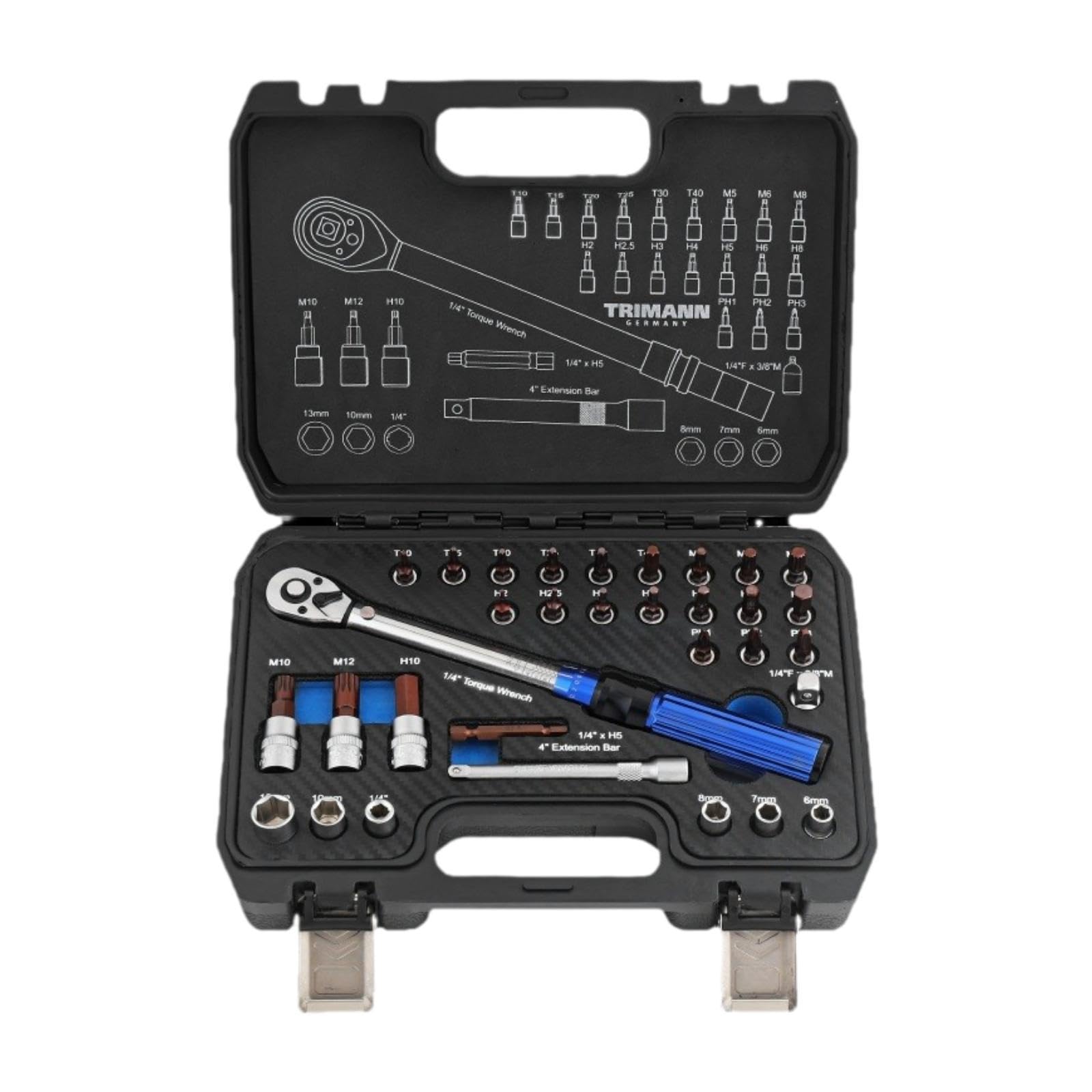 Dinamométricas de Pulgada para Bicicletas: Herramienta Versátil, Robusta Y Precisa para La Reparación de Bicicletas, 32 Piezas