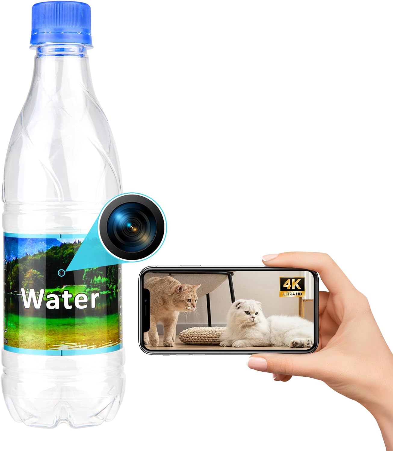 XHJKIUNSA Hidden Camera Mini Camera Wireless Nanny Cam