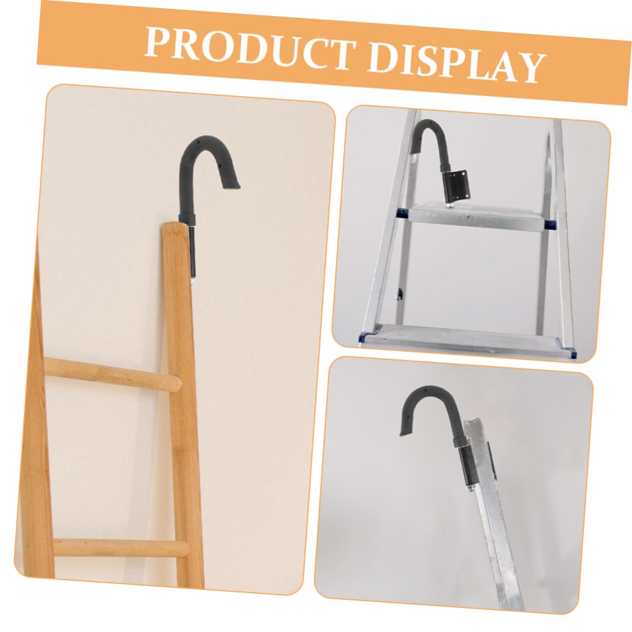 Hemobllo 4piezas Gancho De Tejado Antifallido Para Escaleras Accesorio Extensible Para Pared y Techo Instalación Sencilla Soporta Para Uso Jardín y Construcción