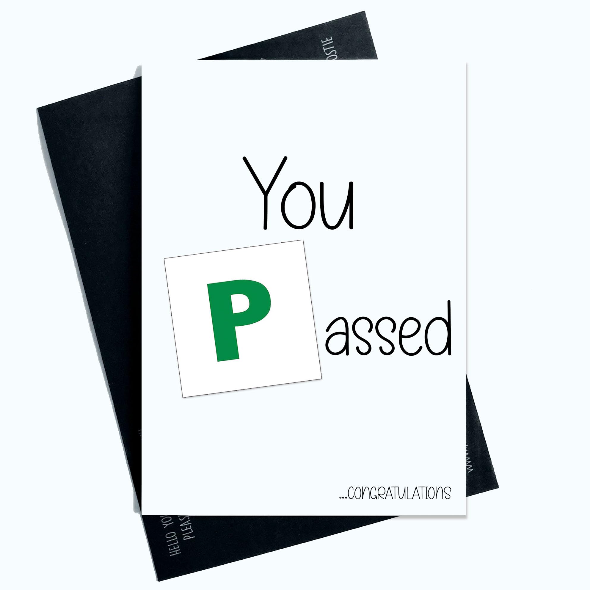 Peachy Antics Funny Passed Driving Test Cards Well Done Congratulations You Passed Green P Plate AP151
