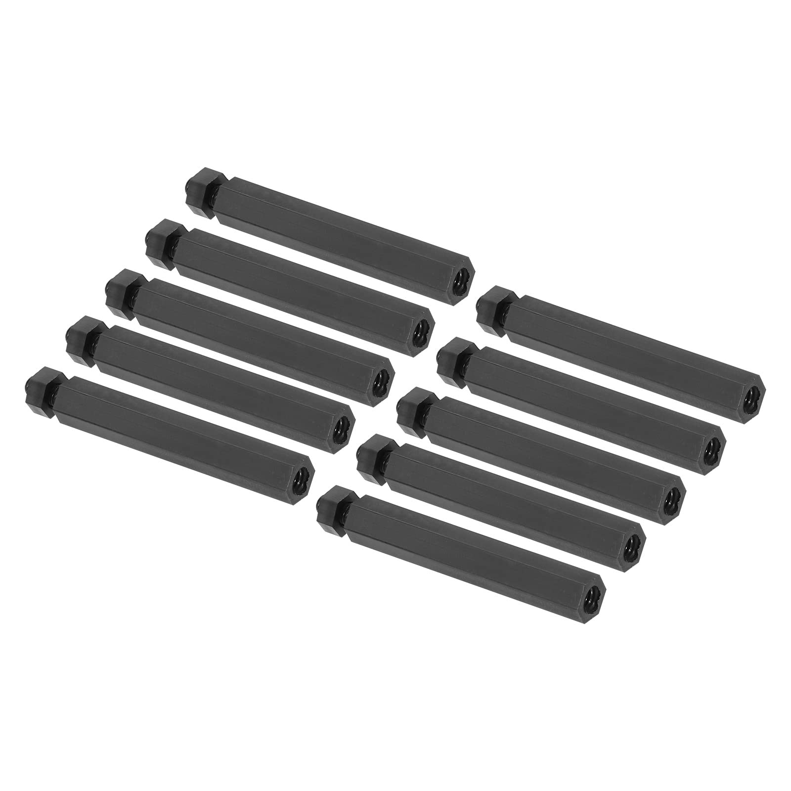 PATIKIL M3 Nylon Hex Standoff Screws Nuts, 1Set/50Pack PCB Male Female Threaded Kit for Motherboards Computer Cases