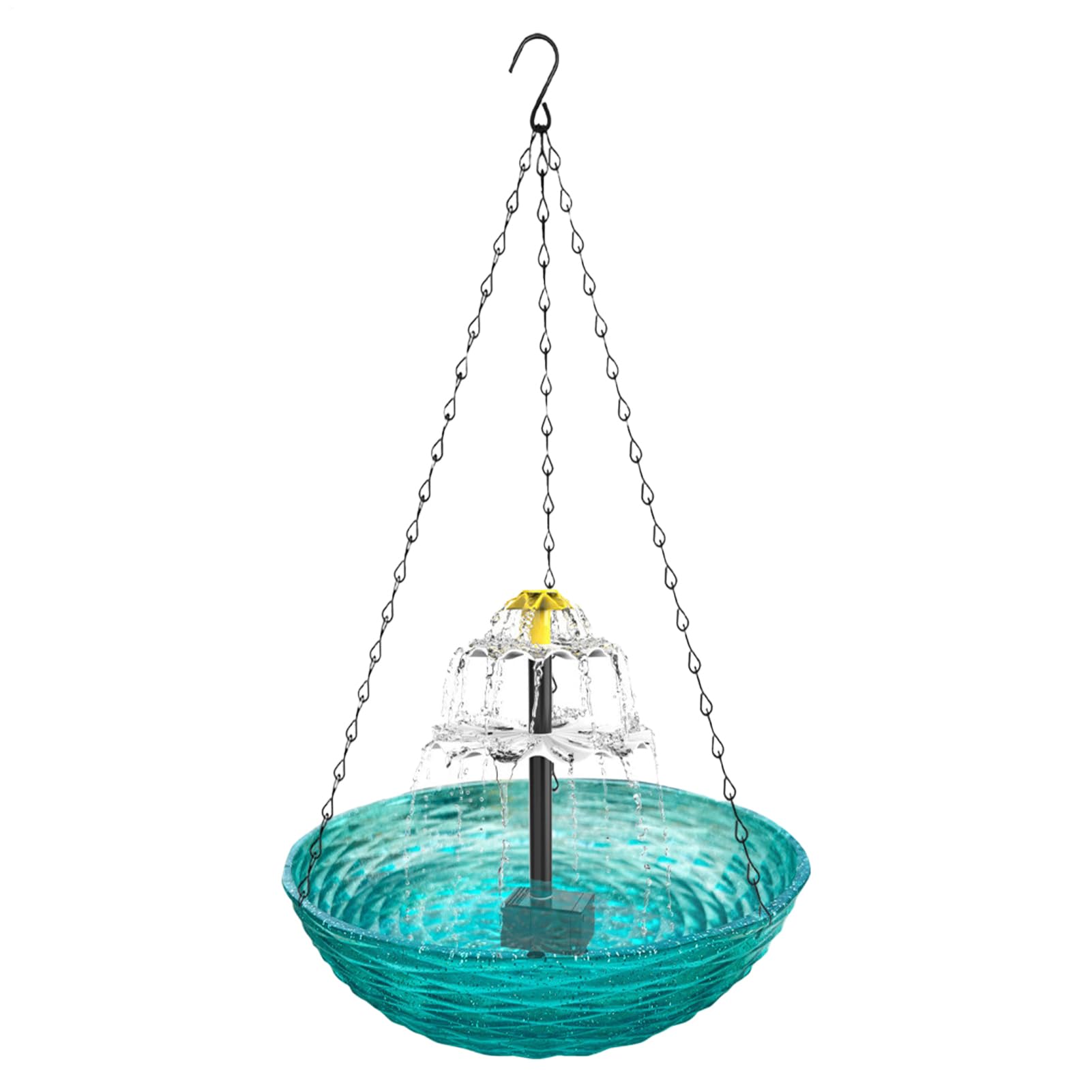 de baño para pájaros, para pájaros al Aire Libre, decoración de jardín, diseño de Doble función, Material Resistente a la Intemperie, tamaño Mediano para balcón, Patio Trasero, Uso