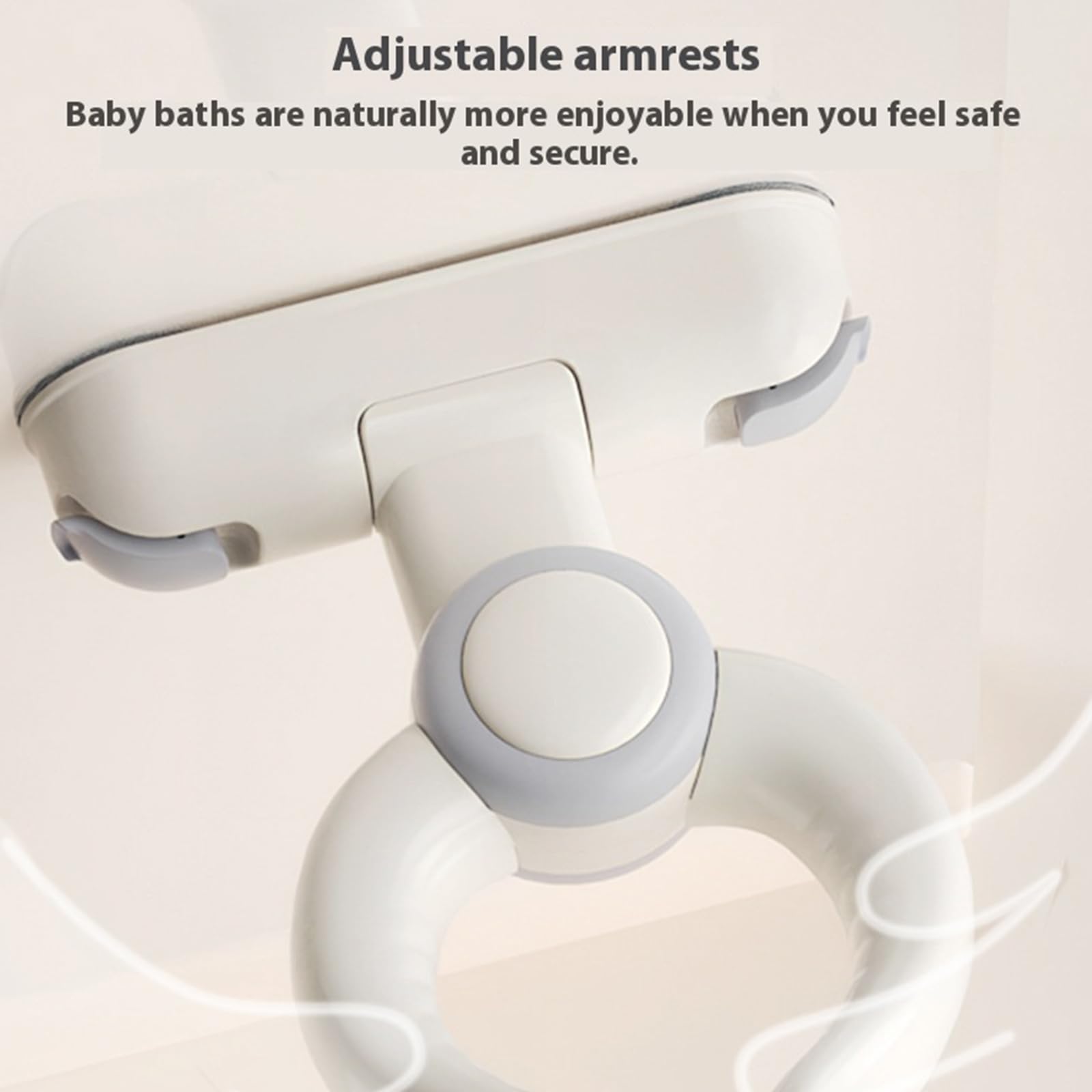 Soporte de baño ajustable para bebé, bonito diseño plegable para ayudar a la ducha de pie para uso diario en el hogar de los niños pequeños