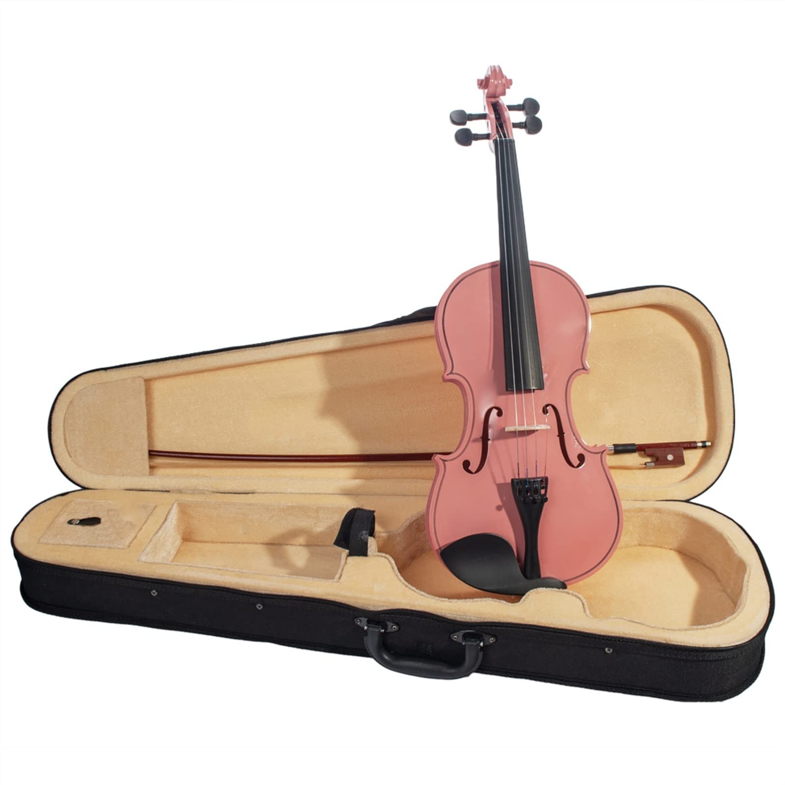 Violini per Studenti Violino Acustico Rosa 4/4 Violino A Grandezza Naturale Violino Violino Per Studenti Violino Acustico Per Principianti Uso Degli Studenti Professionale Violino