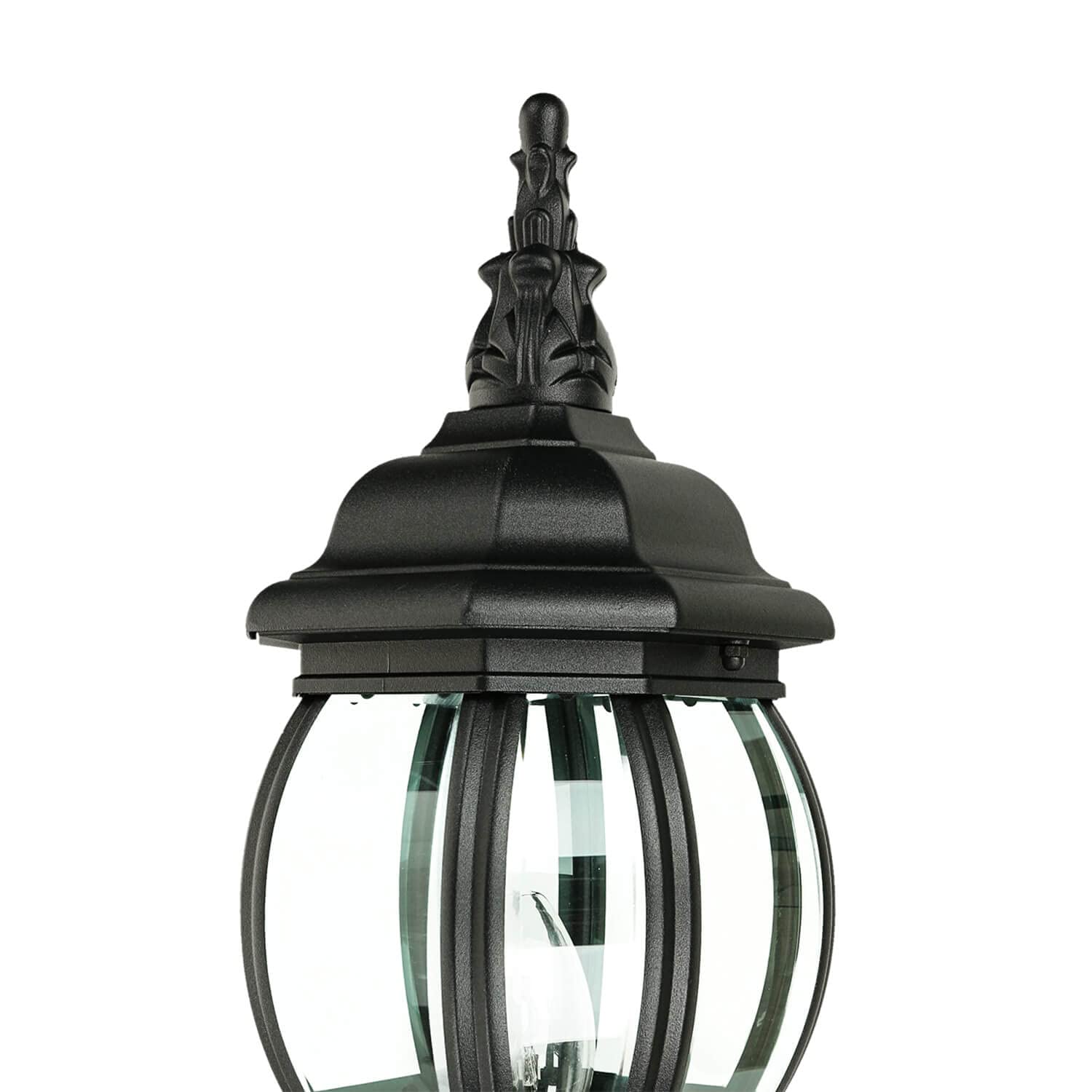 Licht-Erlebnisse Lámpara de pared exterior BREST de estilo rústico en color negro E27 IP23, Aplique Farol retro para jardín, entradas y terrazas